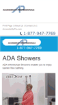 Mobile Screenshot of ada-handicapped-showers.com